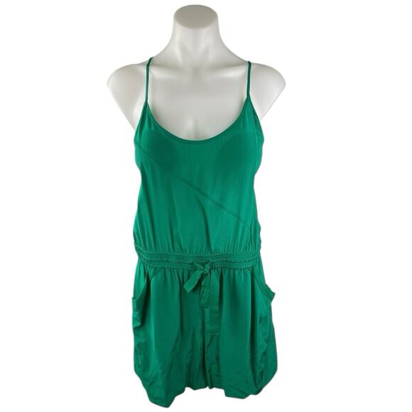 Aritzia Pants - Aritzia Wilfred Green Sleeveless Cami Camisole Drawstring Jumpsuit Romper Size S